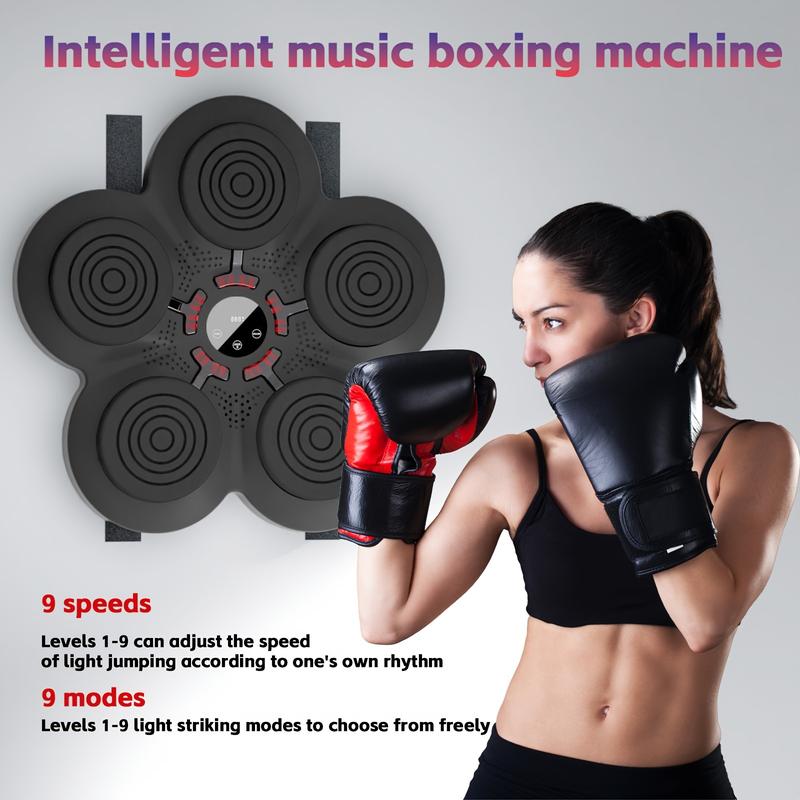 1-Piece Upgrade Design Smart Wireless Music Boxing Machine, Wall-Mounted Boxing Training Equipment, Home Training Boxing Target, Support Music Playback and Connect Music Boxing Machine, Used to Improve Speed, Timing and Reaction Ability