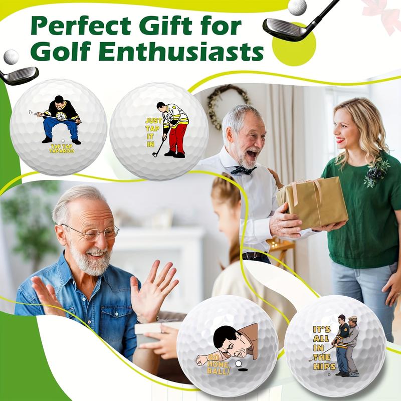 4 8-Ball Fun Golf Gift Set for Men, Dad, Golf Fans, Unique Fun Golf Gift Standard Size Single Piece