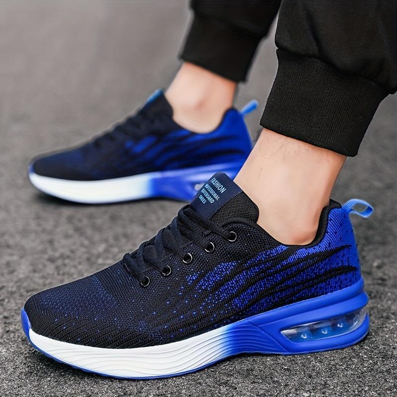 Men's Air Cushioned Lace-up Sneakers - Athletic Shoes - Shock-absorbing And Breathable - For Running, Basketball, Workout & Gym - Suitable for Men - Perfect Gift for Sports Enthusiasts