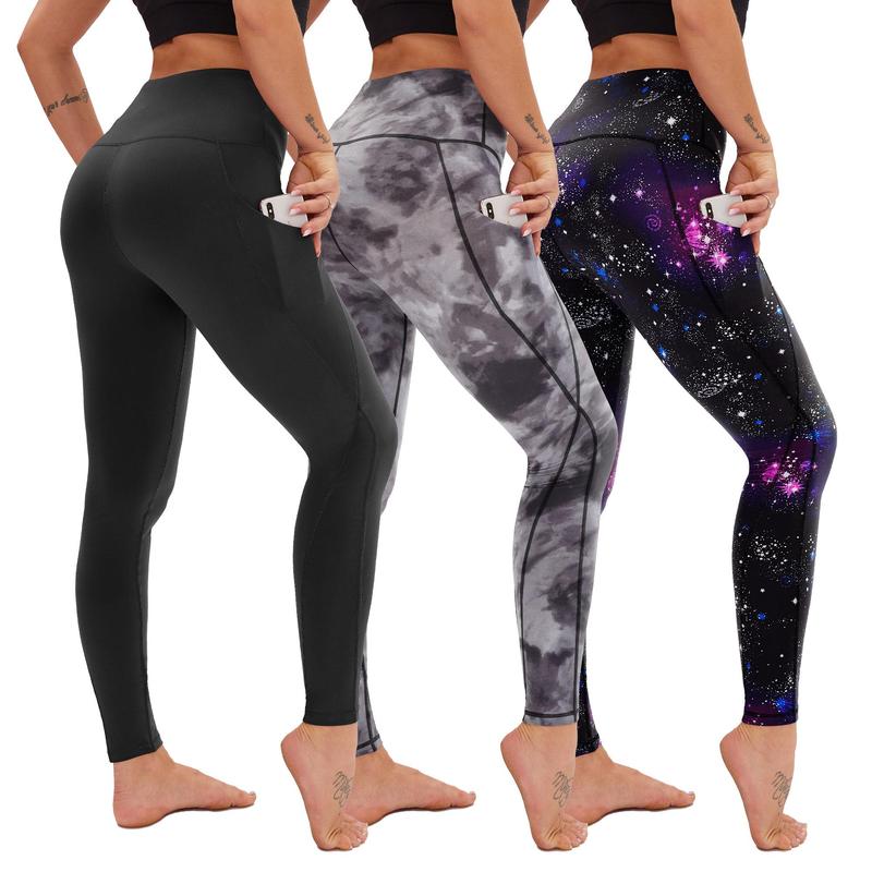 Viconow 3 Pack High Waisted Yoga Pants Winter Warm Workout Leggings