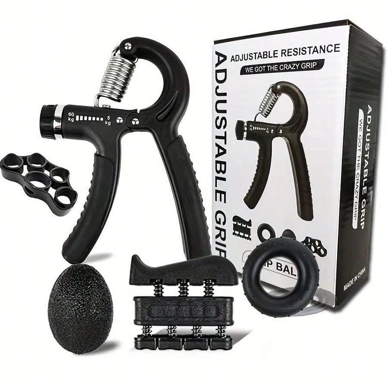 5-Piece Set, Grip Strength Adjustable Fitness Equipment Silicon Gel Counting Grip Strength Set