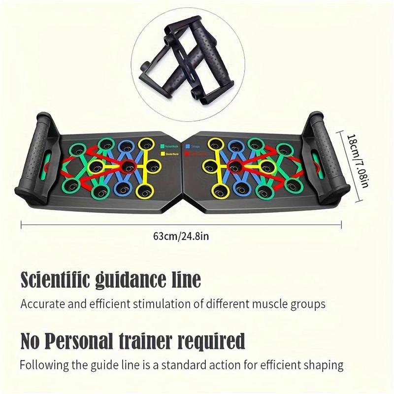 Portable Multi-functional Push-Up Training Board, 1 Set Chest & Abdominal Muscle Workout Equipment for Men, Home Gym Accessories