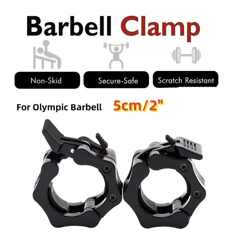 Barbell Clamps Collar (1 Pair), Exercise Collar,  Barbell Collars Dumbbell Lock Clips for Gym, Fitness Equipment Accessories