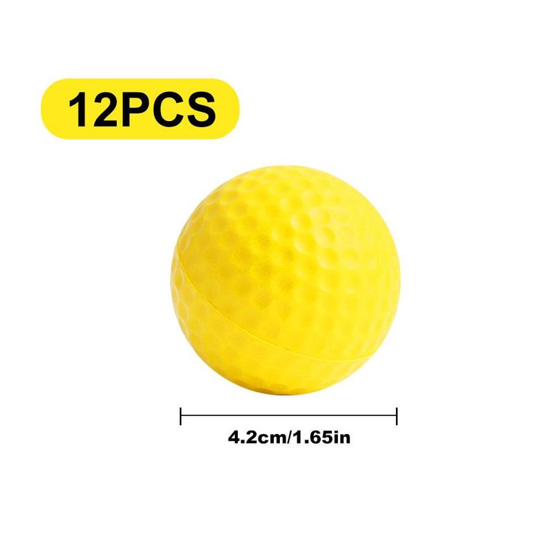 Golf Ball, 12pcs Soft Golf Ball Toy, Indoor Practice Ball, Ball Sports Equipment for Golf Practice