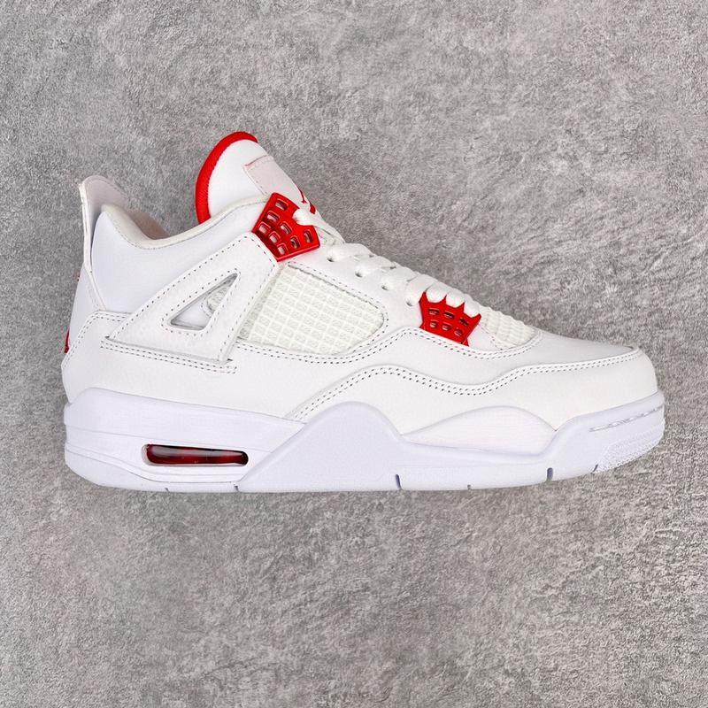 Jordan 4 explosive white classic fashion trend high top cushioning wear-resistant casual sports shoes