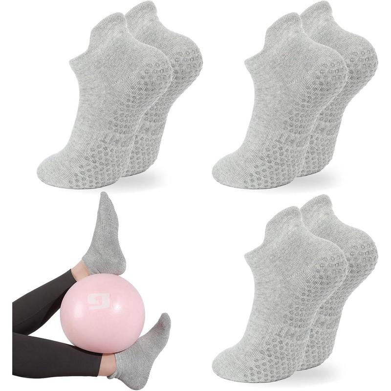 Grip Yoga Pilates Socks Non Slip Barre Athletic Socks with Grips for Women