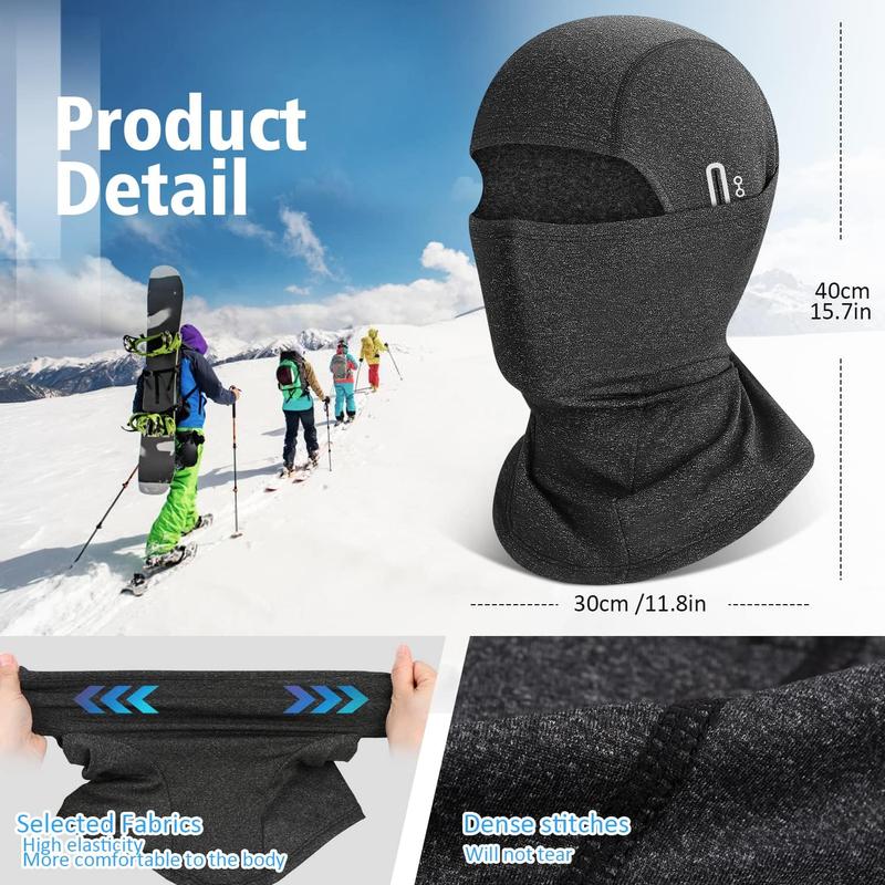 Winter Balaclava Ski Mask for Men Women, Windproof Thermal Face Mask Cold Weather Scarf for Cycling Skiing Climbing