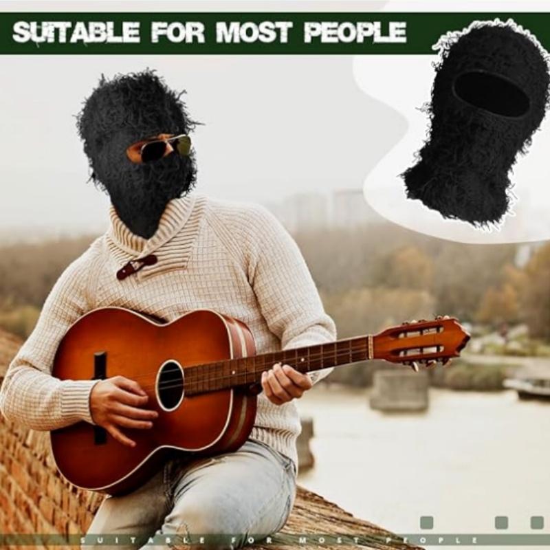 Plush head cover,Winter,Men,Ski Mask for Men Women Shiesty Mask Shaggy Knitted Full Face Ski Mask Windproof Neck Warmer