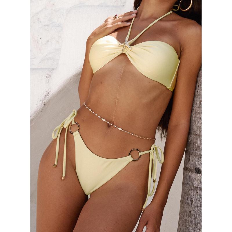 Alastor Halter Bikini Top Yellow