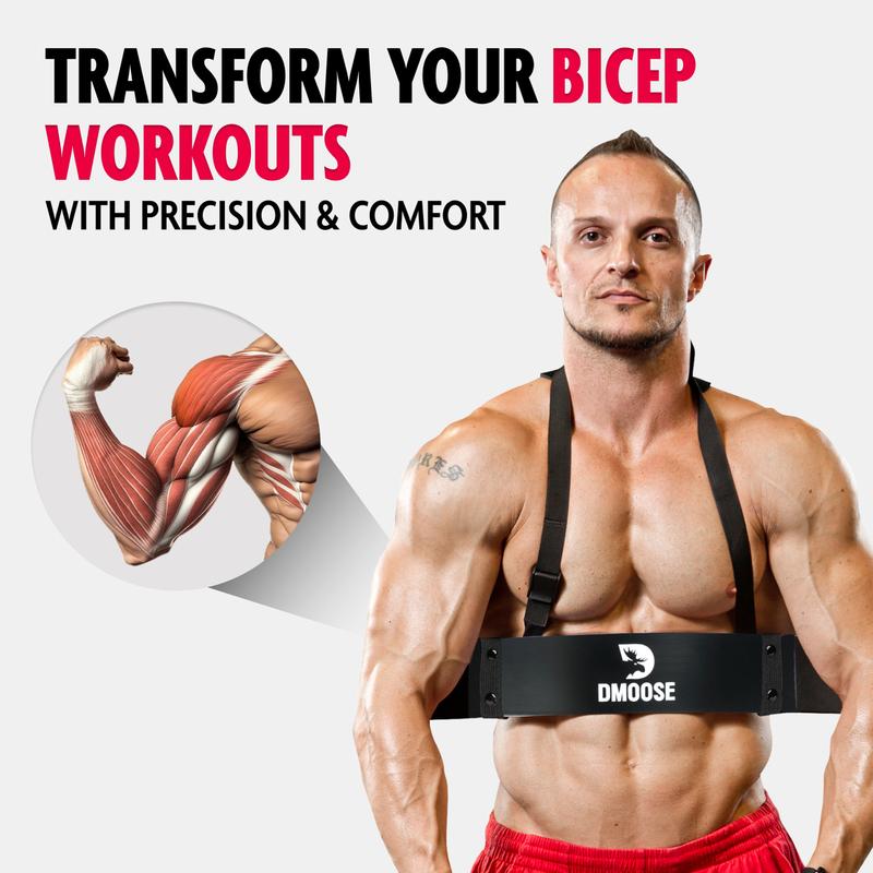 DMoose Arm Blaster For Biceps & Tricpes. Isolate & Maximize Muscle Growth