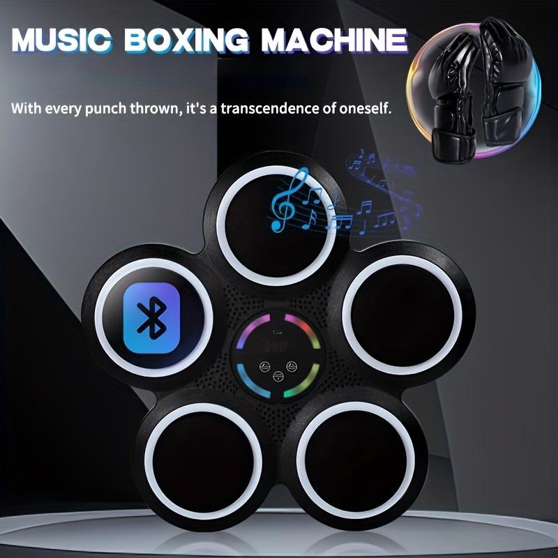 Smart Music Boxing Machine Wall-Mounted Boxing Machine Height Adjustable LED Smart Counting 9 Speed Adjustment Modes 984.25-Inch Wireless Mobile Music Connection with Boxing Glove Sports Music Boxing Trainer