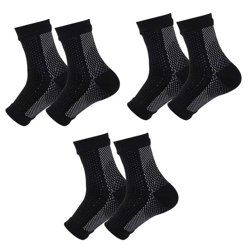 Compression Socks, 3 Pairs Open Toe Compression Ankle Sleeves, Ankle Protective Compression Football Socks, Outdoor Fitness Socks, Sports Protective Open Toe Compression Sleeves, Running Essentials, Christmas Gift