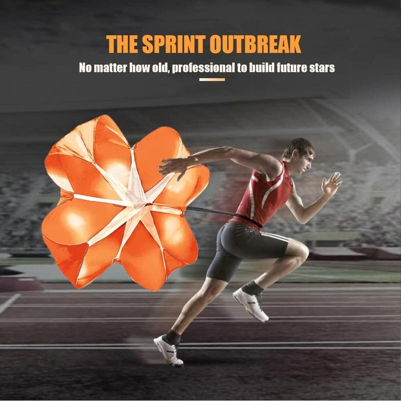 Speed Training Parachute, 1 Count Speed Resistance Parachute with Adjustable Strap, Speed Drill Training Parachute For Speed Training & Strength Training, Agility Training Equipment For Football Running, Running Essentilas