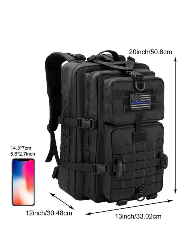 Summer Tactical Backpack, Molle Camping Rucksack, Outdoor Hiking Backpack with Carabiner, Travel Essentials, Multifunctional Travel Bag for Men & Women for Back To School