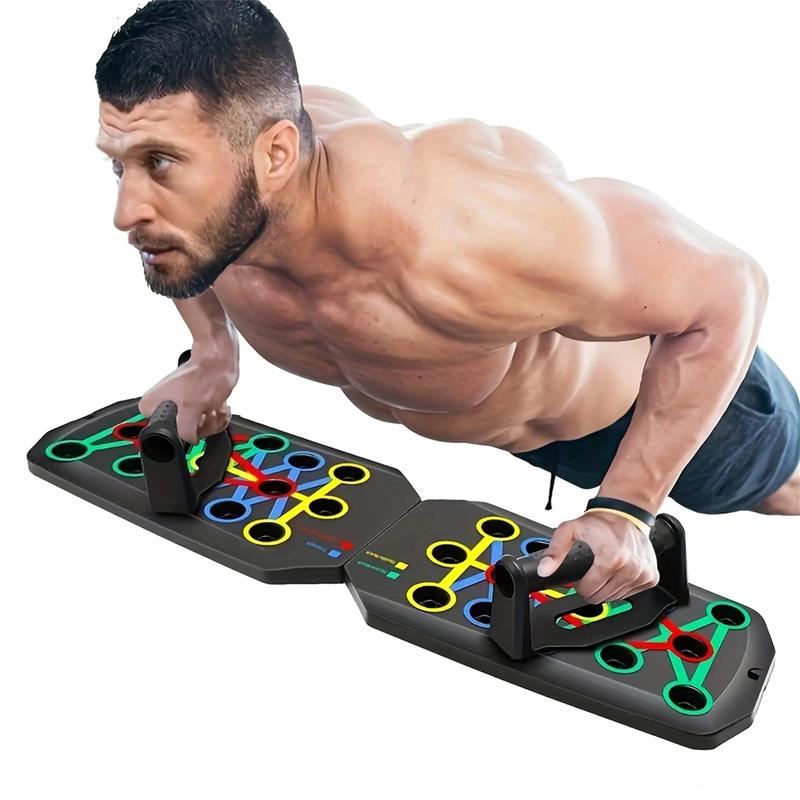 Portable Multi-functional Push-Up Training Board, 1 Set Chest & Abdominal Muscle Workout Equipment for Men, Home Gym Accessories