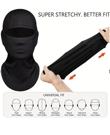 Balaclava Face Mask, 2024 New Style Windproof Sun Protection Neck Gaiter for Summer Vacation, Cooling Face Mask for Outdoor Cycling Skiing for Back To School