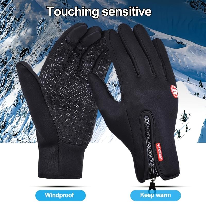 Touchscreen Winter Gloves for Men Waterproof Insulated Windproof Touch-Sensitive Gloves for Outdoor Activities for Skiing Snowboarding Cold Weather