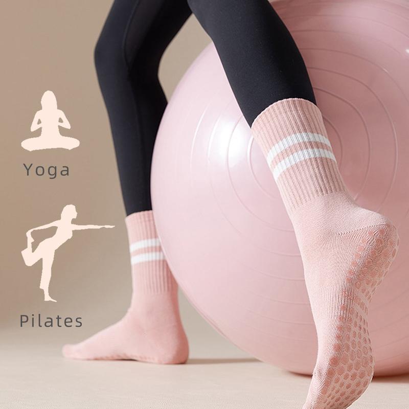 DrPedi Pilates Socks 8 4 Pairs with Grips for Women Yoga Socks Barre Socks Non Slip Socks