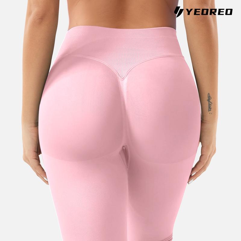 YEOREO Eileen Hidden Scrunch Butt Workout Leggings for Women Seamless Mid Low Waist 25