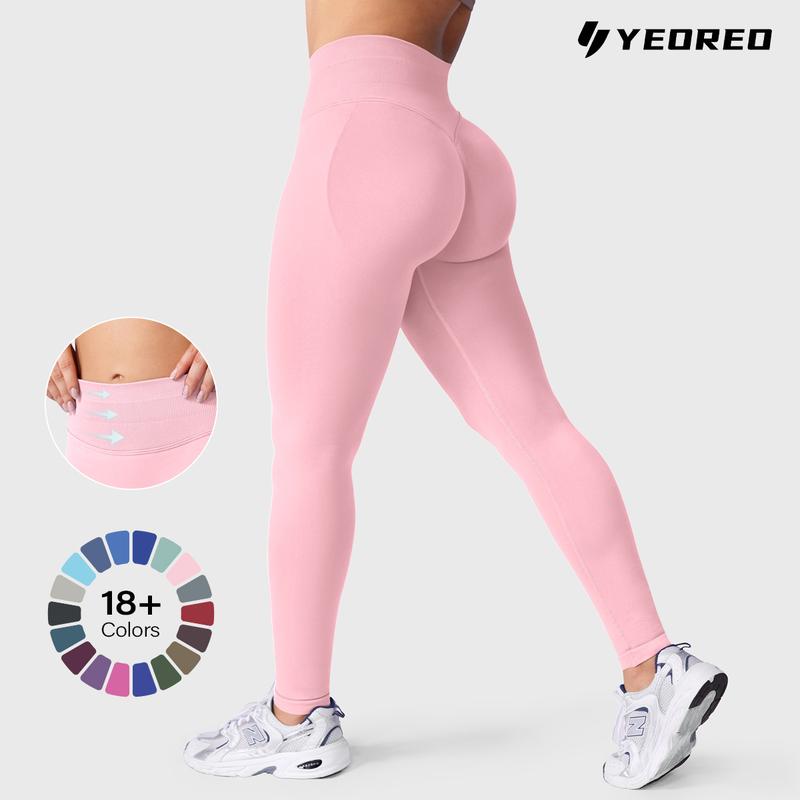 YEOREO Eileen Hidden Scrunch Butt Workout Leggings for Women Seamless Mid Low Waist 25