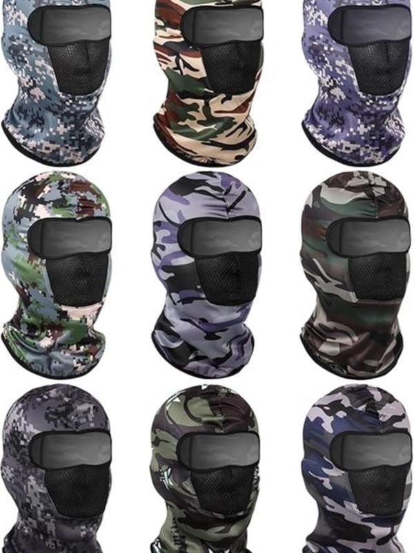 9 Pieces Balaclava Ski Mask Cover Breathable Sun Dust Protection Full Face Cover for Women Men Outdoor Activities