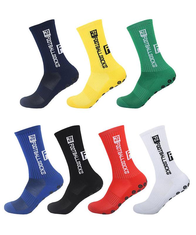 Men's Socks Soccer Anti Slip Athletic for Men Non Skid Football Basketball Socks Unisex Athletic Sports Socks with Grippy Pads for Children, Teenagers