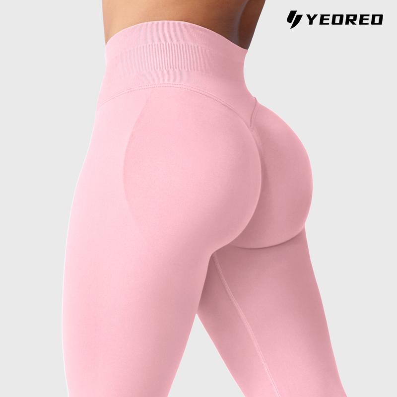 YEOREO Eileen Hidden Scrunch Butt Workout Leggings for Women Seamless Mid Low Waist 25