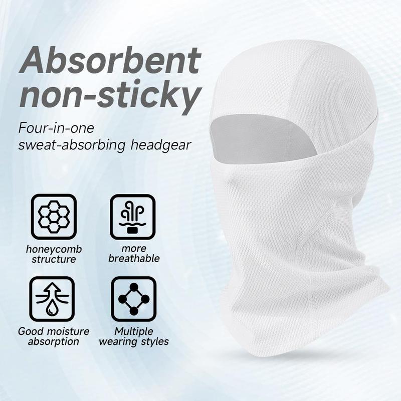 Breathable Motorcycle Balaclava, 2 Counts 3 Counts Cycling Full Face Mask with 4-in-1 wearing style, Face Mask for Outdoor Sports