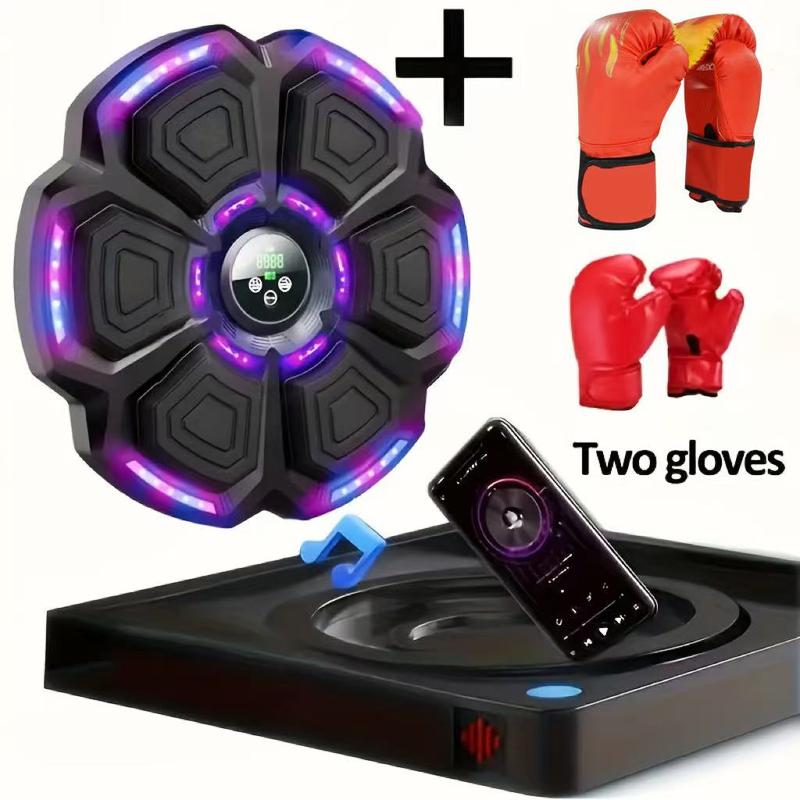 Smart Bluetooth Music Boxing Machine with Boxing Gloves for Indoor and Gym - Wall Mounted Electronic Boxing Target Workout Punching Equipment