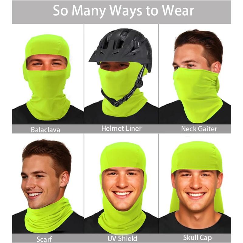 Balaclava Face Mask, Cooling Summer Lightweight Skull Neck Gaiter, Motorcycle Ski Scarf Hat Liner for Men Women