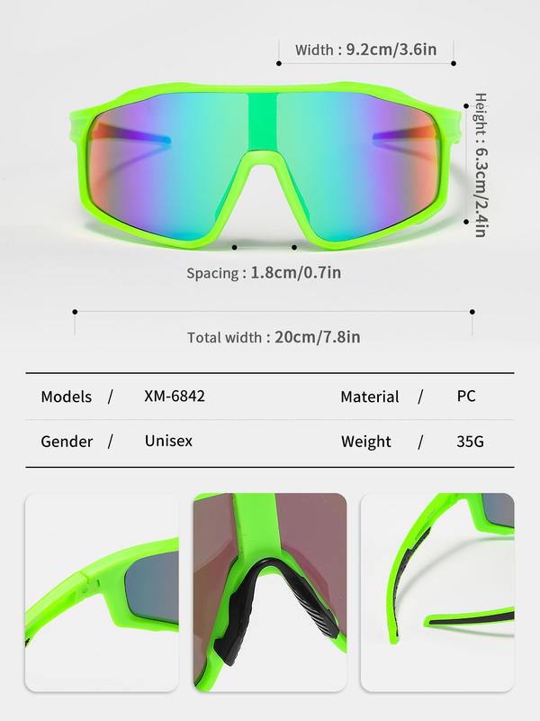 Unisex's Summer Sporty Large Frame Sports Eyewear, Trendy Non-slip Sports Eyewear, Fashionable Eyewear for Outdoor Sports