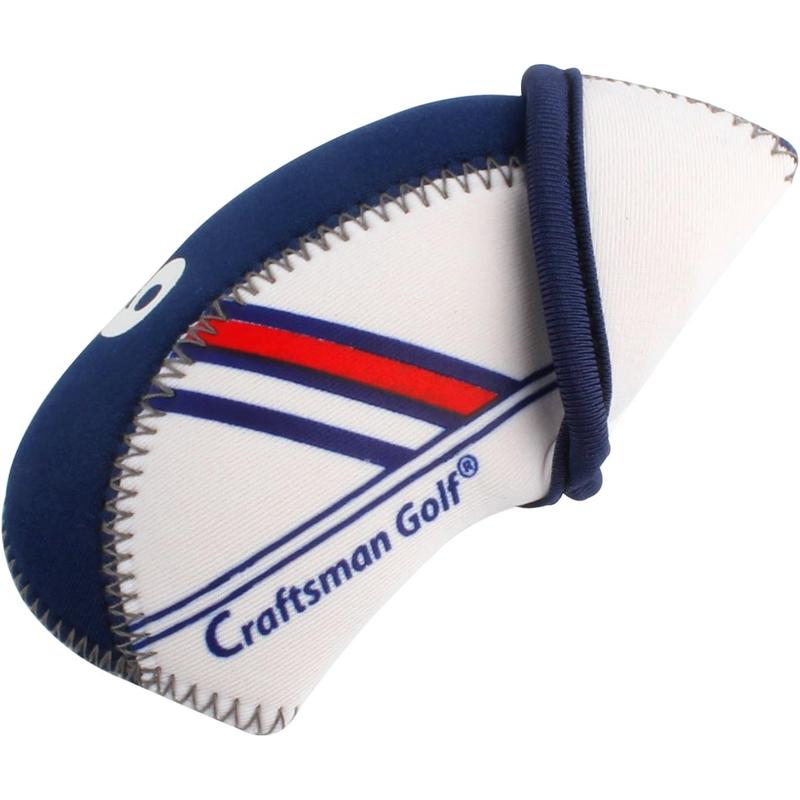 Craftsman Golf US Flag Neoprene Golf Club Head Cover Wedge Iron Protective Headcover for All Brands Golf Club Head Protector Gift for Men Women