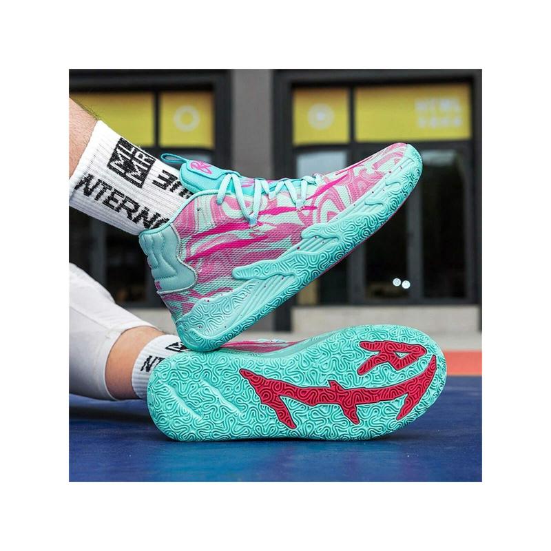 Men Basketball Shoes High Top Non Slip Womens Basketball Sneakers Comfortable Fashion Athletic Training Sport Shoes