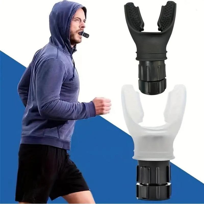 Portable Breathing Trainer Adjustable Respiratory Muscle Trainer with Soft Silicone for Strengthen Breathing Exercise Compact Oxyfit Fitness Training