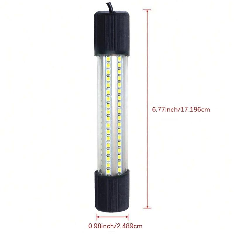 12V-24V LED Fishing Light, 1 Count Underwater Fishing Light, Night Fishing Light, Raft Fishing Light, Fishing Accessories for Outdoor