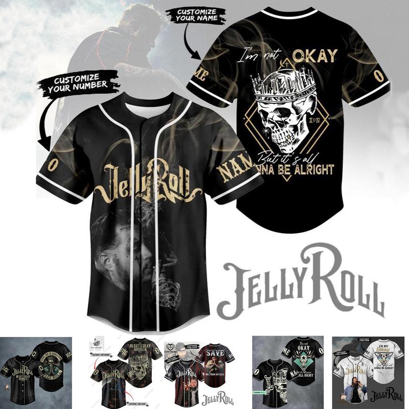 9 Designs Im Not Okay Baseball Jersey Halloween Gifts Jelly Concert Shirt Western Jersey For Men Women