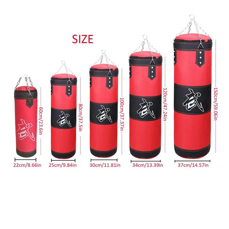 Boxing Training Sandbag, 1 Count Boxing Sandbag with Hook & Chain & Carabiner, Martial Arts Training Sandbag, Fitness Equipment for Home Gym