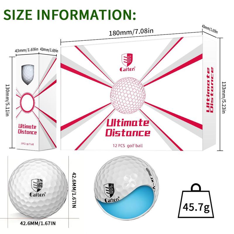 Double Core Golf Ball, Ultra-long Distance Golf Ball, Aerodynamic Design Golf Ball, Golf Training Ball, Golf Accessories