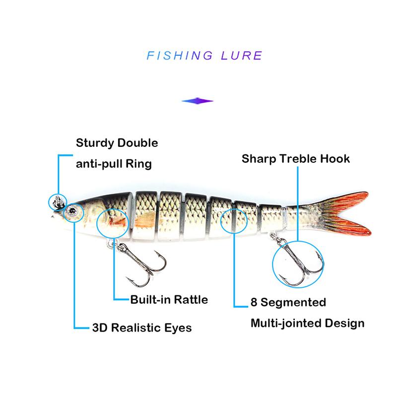 Fishing Lures Lifelike Swimbait for Freshwater and Saltwater Slow Sinking Bass Fishing Lure Amazing Fishing Gifts for Men