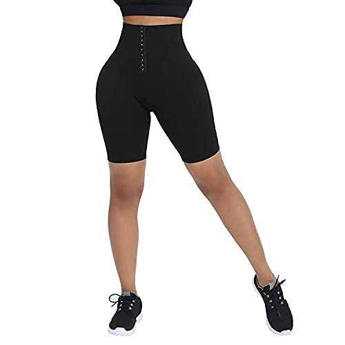 Soo slick High Waisted Shorts Tummy Control , waist trainer shorts Black Slim-fitting