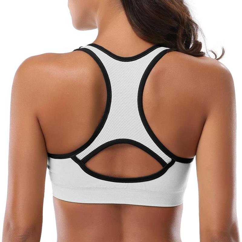 Women Racerback Sports Bras - High Impact Workout Gym Activewear Bra