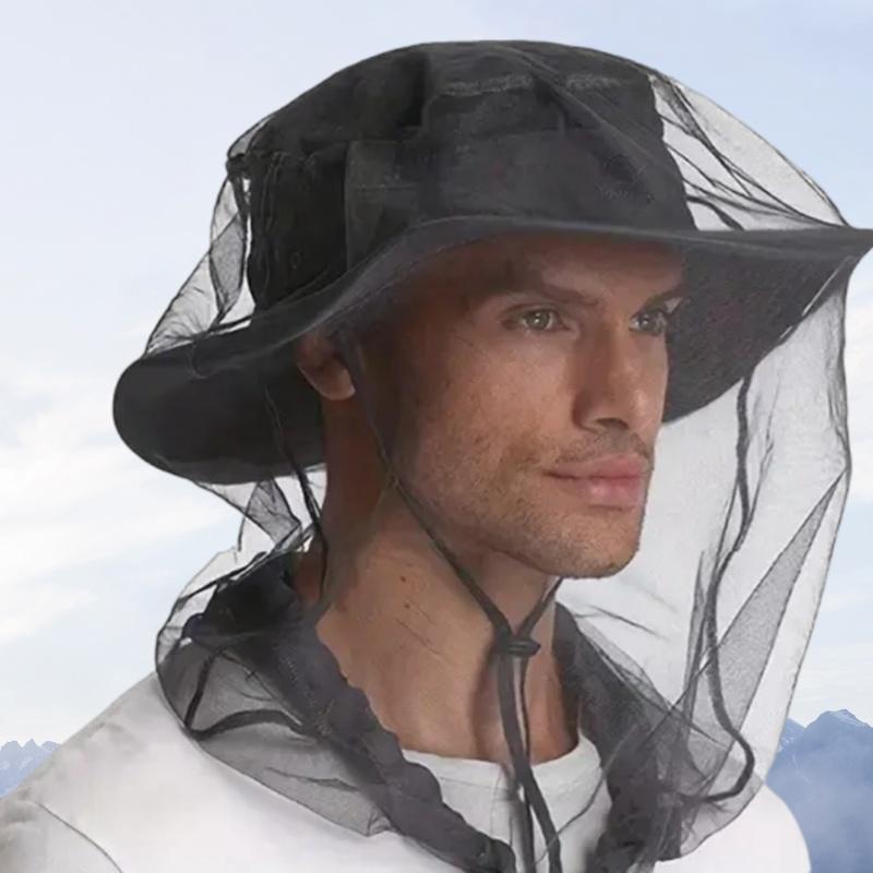 Outdoor Insect-proof Hat, 1 Count Breathable Mesh Hat with Wide Brim, Insect-proof Hat for Camping, Hiking, Fishing, Travel, Outdoor Sports