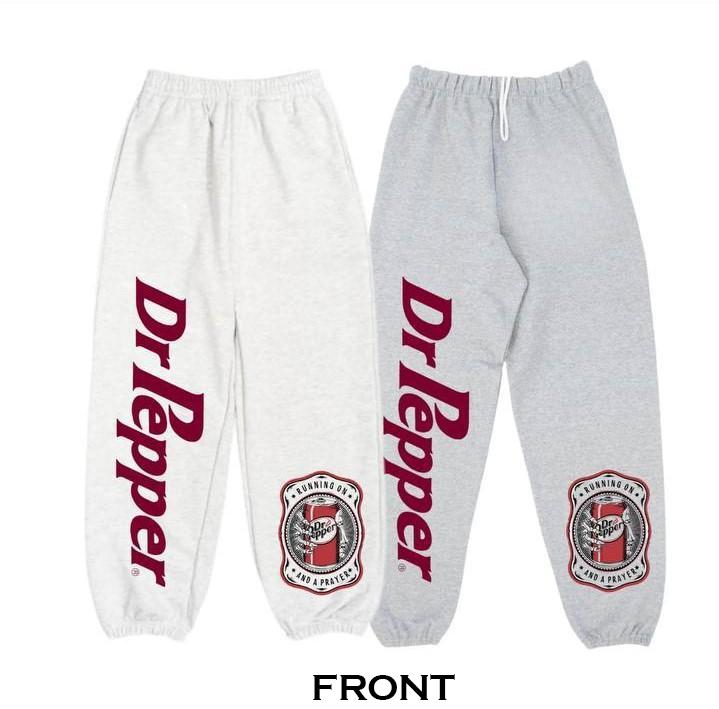 Vintage Y2K Dr Pepper letter and logo graphic sweatpants, These joggers are perfect for sports, workouts, gym sessions, and everyday casual wear, offering a stylish sporty look