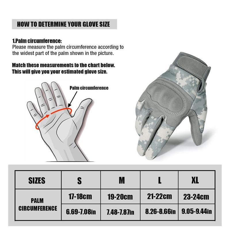 Full Finger Gloves, 1 Pair Touch Screen  Sports Gloves, Outdoor Protective Gear for Hiking Camping Tactical Cycling, Outdoor Climbing Gloves