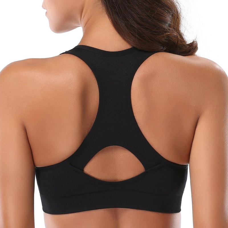 Women Racerback Sports Bras - High Impact Workout Gym Activewear Bra