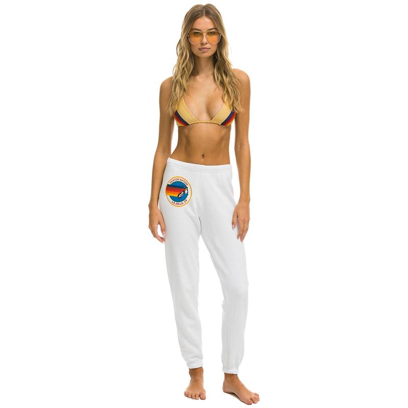 AVIATOR NATION LA JOLLA SWEATPANTS - WHITE