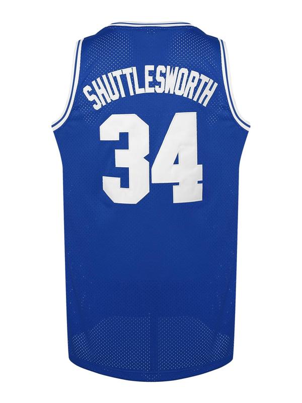 Men's Letter & Number Embroidery Contrast Binding Basketball Jersey, Loose Sporty Sleeveless V Neck Top for Summer, Breathable Sportswear for Basketball Training