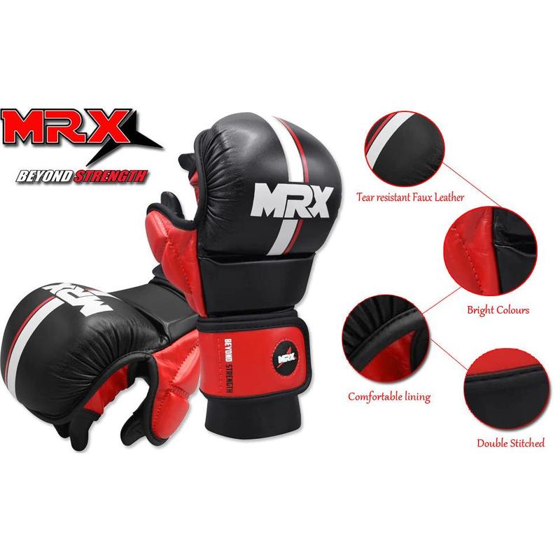 MRX Men’s Boxing Sparring Shooter Gloves Training MMA Kickboxing Punching