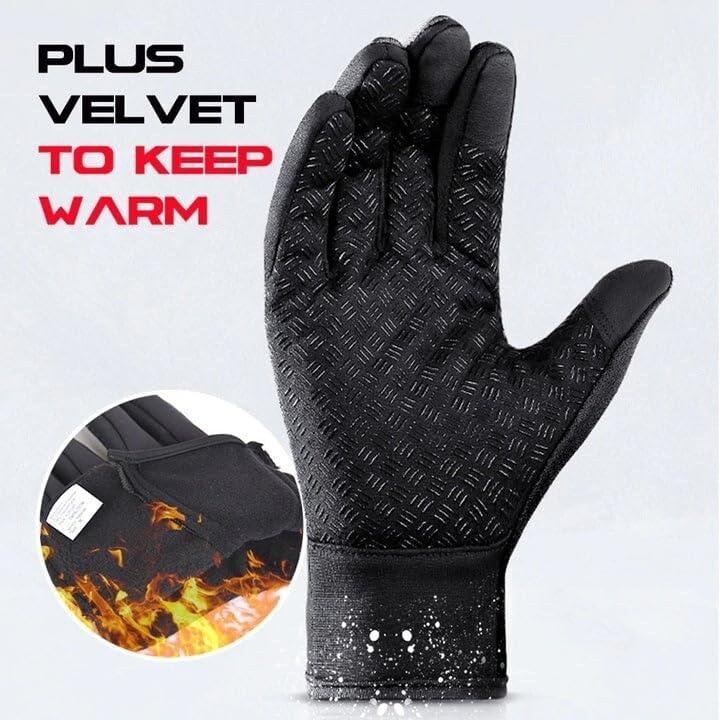 Unisex Winter Thermal Gloves for Men and Women Waterproof Windproof and Non-Slip Gloves Warm Touch Screen Gloves for Outdoor Running, Cycling, Driving