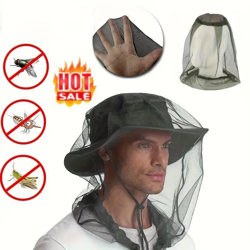 Outdoor Insect-proof Hat, 1 Count Breathable Mesh Hat with Wide Brim, Insect-proof Hat for Camping, Hiking, Fishing, Travel, Outdoor Sports